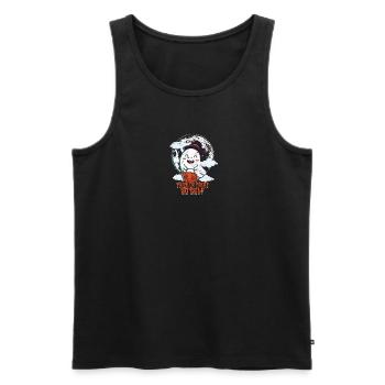 Trick or treat yo self - trick or treat - Men's Premium Organic Tank Top - black - Front - Michal (187cm)