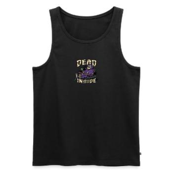 Dead Inside - Tod Halloween - Männer Premium Bio Tank Top - Schwarz - Vorne - AI Model Male 178 light (178cm)