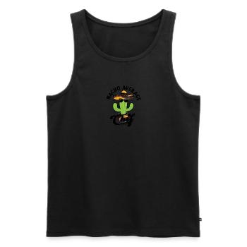 Nacho Average Chef - Koch - Männer Premium Bio Tank Top - Schwarz - Vorne - Michal (187cm)