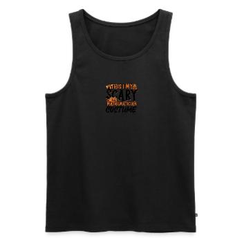 C’est mon costume de mathématicien effrayant - mathématiques - Débardeur bio Premium Homme - noir - Devant - Michal (187cm)