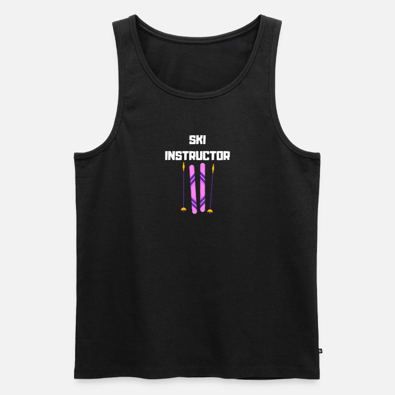 Ski Instructor - Männer Premium Bio Tank Top - Schwarz