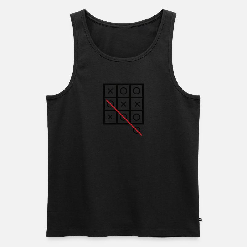 Tic tac toe - Männer Premium Bio Tank Top - undefined
