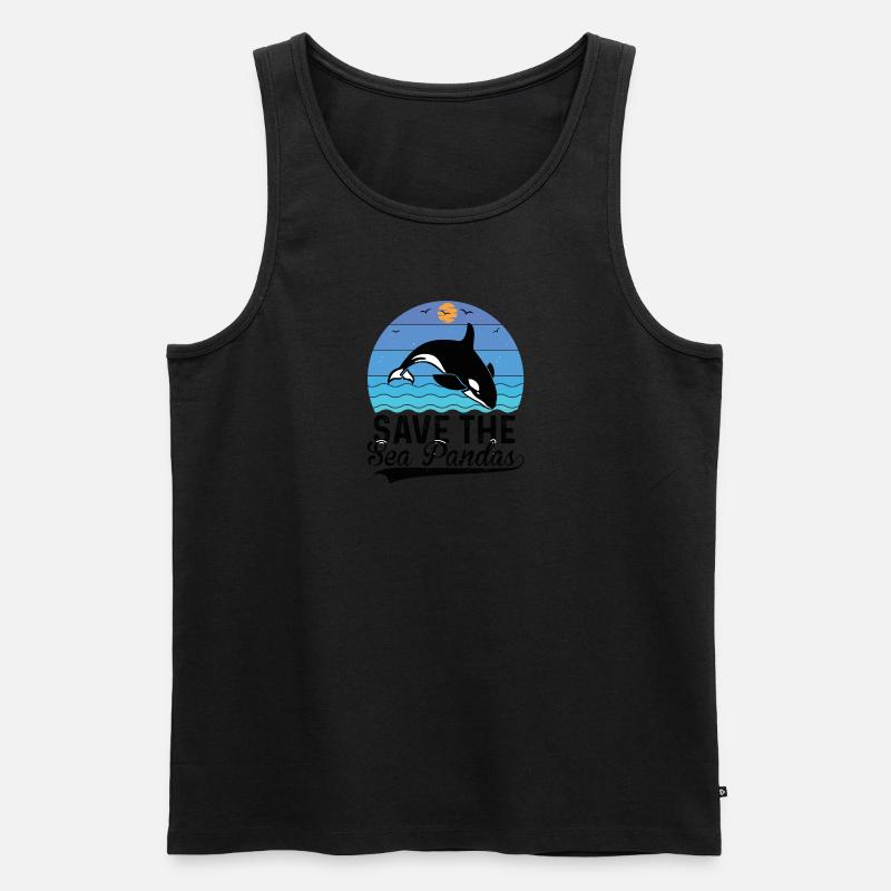 Orca Meeresbiologe Schwertwal Killerwal - Männer Premium Bio Tank Top - undefined