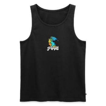 Bring Back Pangea - Geologe - Männer Premium Bio Tank Top - Schwarz - Vorne - AI Model Male 178 light (178cm)