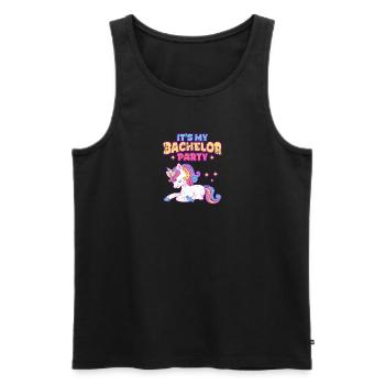 Es ist mein Junggesellenabschied - Junggesellenabschied - Männer Premium Bio Tank Top - Schwarz - Vorne - Michal (187cm)