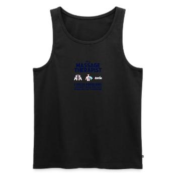 Ich bin ein Masseur Ich löse Probleme Sie - Männer Premium Bio Tank Top - Schwarz - Vorne - Michal (187cm)