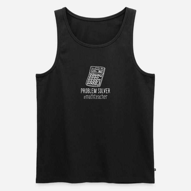 Problem Solver #mathteacher - Mathematiker - Männer Premium Bio Tank Top - Schwarz