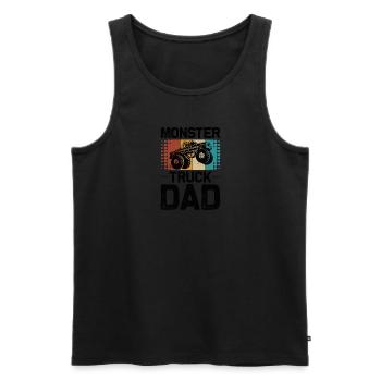 Monster Truck Monster Truck Papa Père Cadeau - Débardeur bio Premium Homme - noir - Devant - Michal (187cm)