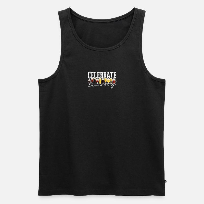 Celebrate Diversity - Homebrew - Männer Premium Bio Tank Top - Schwarz