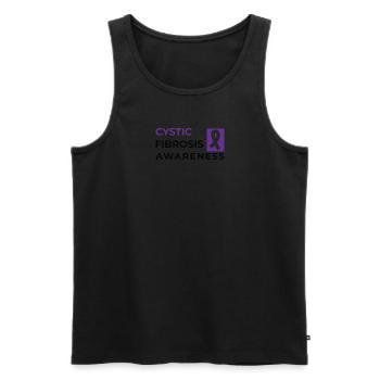 Cystic Fibrosis Fighter Cystic Fibrosis Disease - Men's Premium Organic Tank Top - black - Front - Michal (187cm)