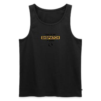 Meilleur devis de répartiteur Profession de cadeau Logistique - Débardeur bio Premium Homme - noir - Devant - Michal (187cm)