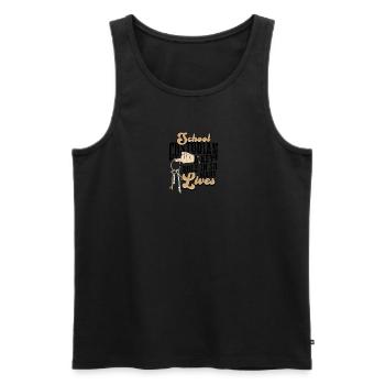 Gardien d’école Un rôle clé dans tant de vies - - Débardeur bio Premium Homme - noir - Devant - Michal (187cm)