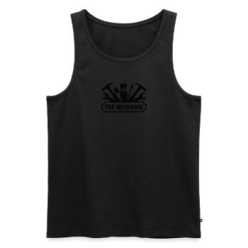 Mechanic Technician Craftsman Garage Car Hobbyist - Men's Premium Organic Tank Top - black - Front - AI Model Male 178 light (178cm)