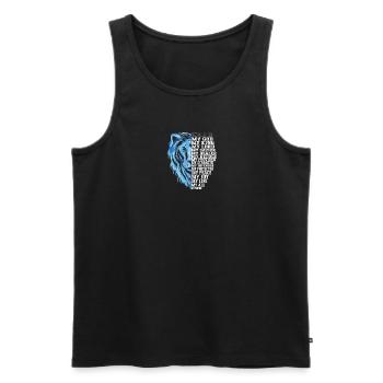 Jesus is my god my king my lord my savior my - Men's Premium Organic Tank Top - black - Front - Michal (187cm)