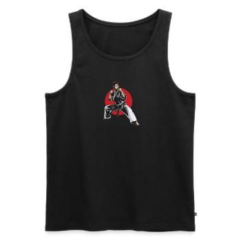 Arts martiaux mixtes Arts martiaux MMA Fighter Boxer - Débardeur bio Premium Homme - noir - Devant - Michal (187cm)