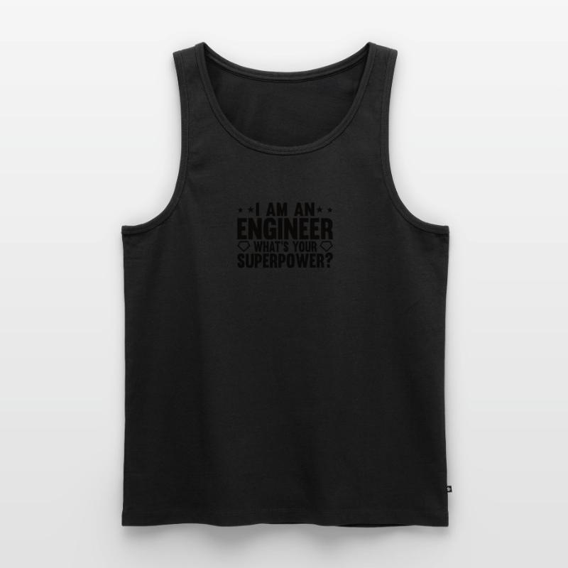 Engineer Brain Mechanical Engineering Electrical Engineering Math Men's Premium Organic Tank Top