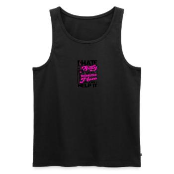Ich hasse es, sexy zu sein, aber ich bin eine Posaunenmutter, also - Männer Premium Bio Tank Top - Schwarz - Vorne - Michal (187cm)