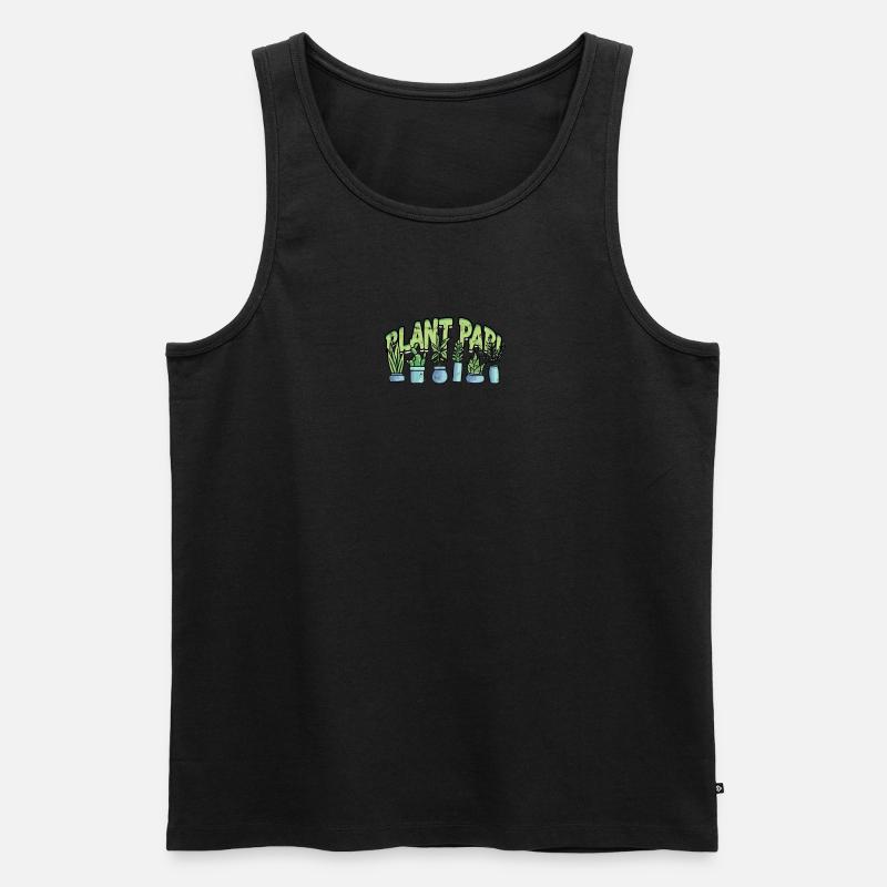 Plant Papi - papi - Men's Premium Organic Tank Top - black
