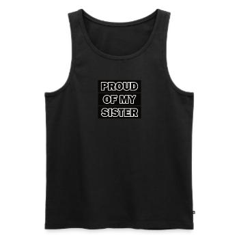 Pride Frère Soeur Jumeaux Frères et sœurs - Débardeur bio Premium Homme - noir - Devant - Michal (187cm)