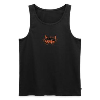 Milkweed matters - botanisch - Männer Premium Bio Tank Top - Schwarz - Vorne - AI Model Male 178 light (178cm)
