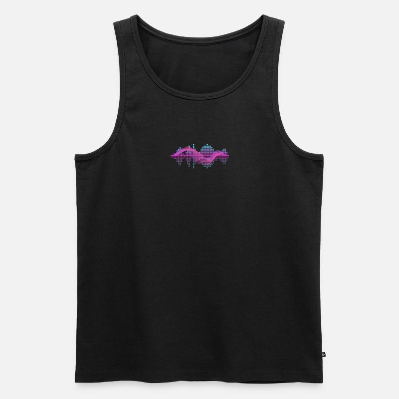 Equalizer Dubstep - equalizer - Men's Premium Organic Tank Top - black