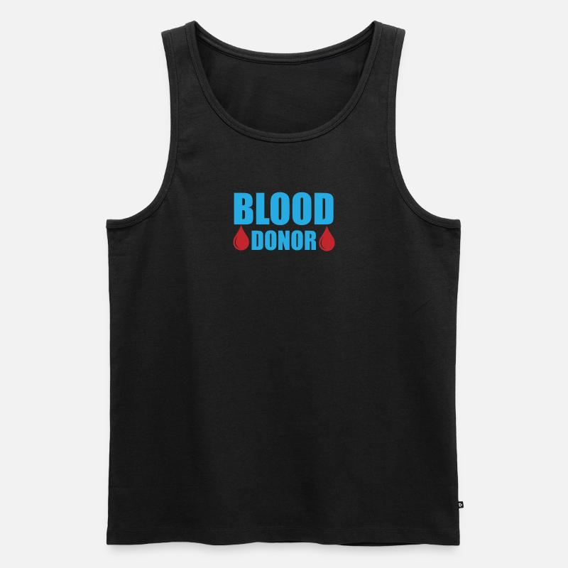 Blutspende Blutspenden Blutspender - Männer Premium Bio Tank Top - undefined