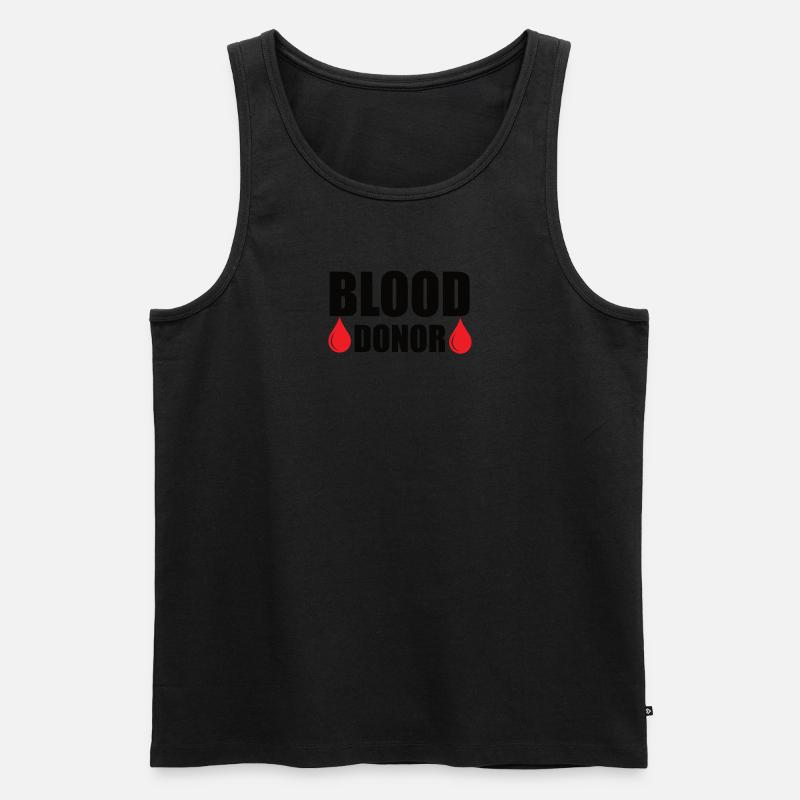 Blutspende Blutspenden Blutspender - Männer Premium Bio Tank Top - undefined