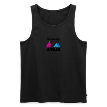 Complimentary Angles You're a cutie You're always - Men's Premium Organic Tank Top - black - Front - Michal (187cm)