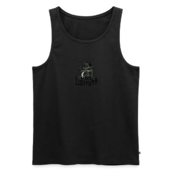 Hail Lucipurr - Metall - Männer Premium Bio Tank Top - Schwarz - Vorne - Michal (187cm)