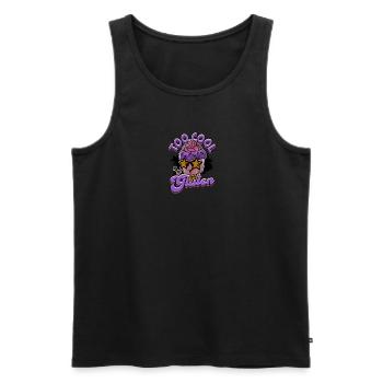 Zu cool für Gluten - Cupcake - Männer Premium Bio Tank Top - Schwarz - Vorne - Michal (187cm)