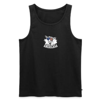Americaaa - animal de tonte - Débardeur bio Premium Homme - noir - Devant - Michal (187cm)