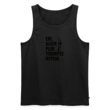Orchestre de trompette Musicien trompettiste Cuivres Musique - Débardeur bio Premium Homme - noir - Devant - Michal (187cm)