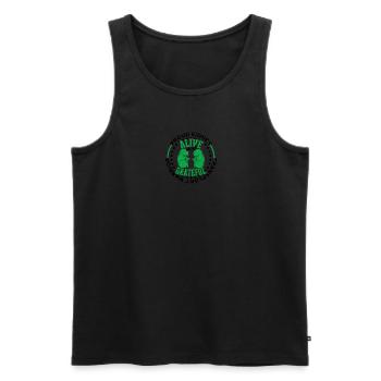 Stolzer Nierentransplantationskrieger am Leben und - Männer Premium Bio Tank Top - Schwarz - Vorne - Michal (187cm)