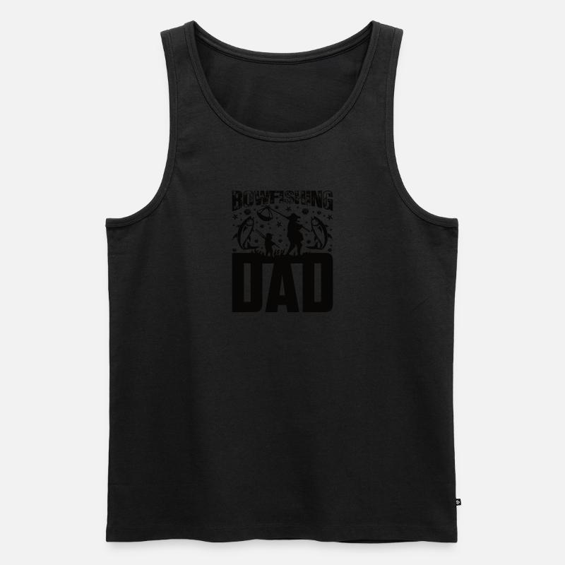 Bogenfischer Bogenfischen Bogenangeln Vater Papa - Männer Premium Bio Tank Top - undefined