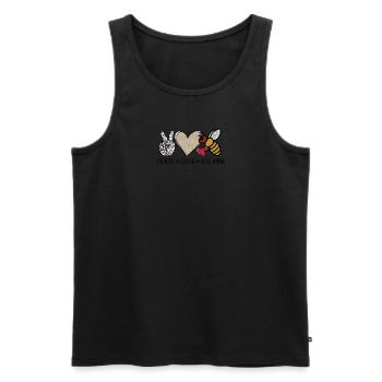 bienen imker honig biene geschenkidee bee - Männer Premium Bio Tank Top - Schwarz - Vorne - Michal (187cm)