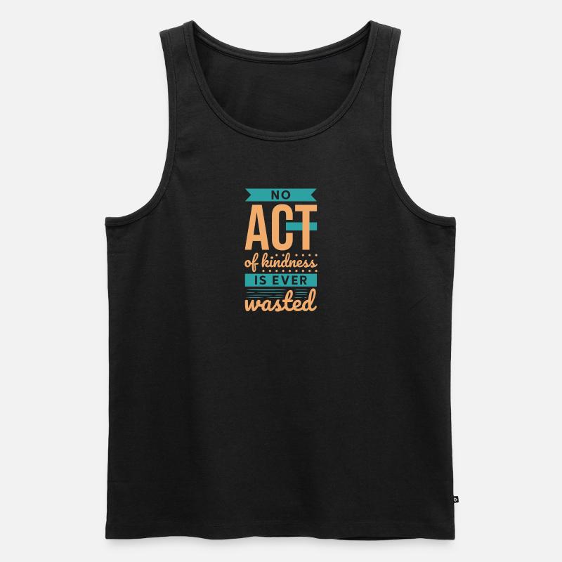 No Kindness - Männer Premium Bio Tank Top - Schwarz