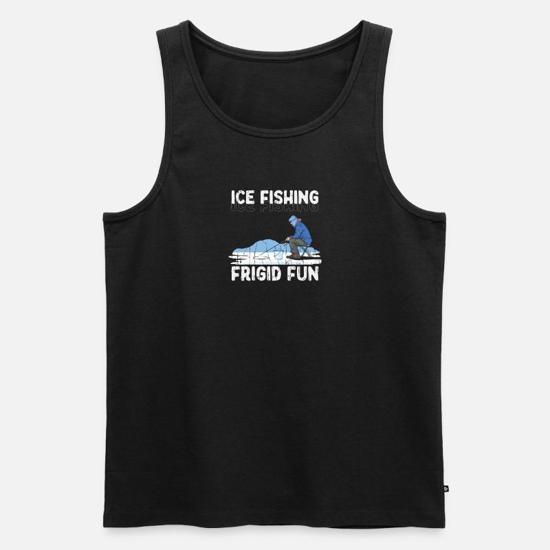 Eisfischen - Eisfischen - Eisfischen - Männer Premium Bio Tank Top - Schwarz