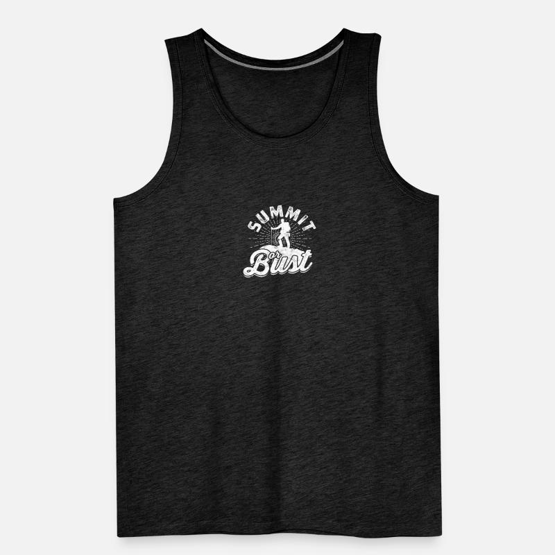 Gipfel oder Büste - Bergsteigen Männer Premium Bio Tank Top