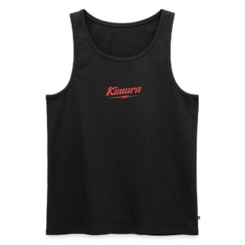 BJJ KIMURA | JiuJitsu brésilien - Débardeur bio Premium Homme - noir - Devant - AI Model Male 178 light (178cm)