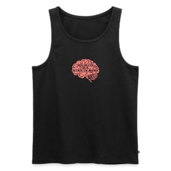 Equality is a State of Mind - Equality - Men's Premium Organic Tank Top - black - Front - Michal (187cm)