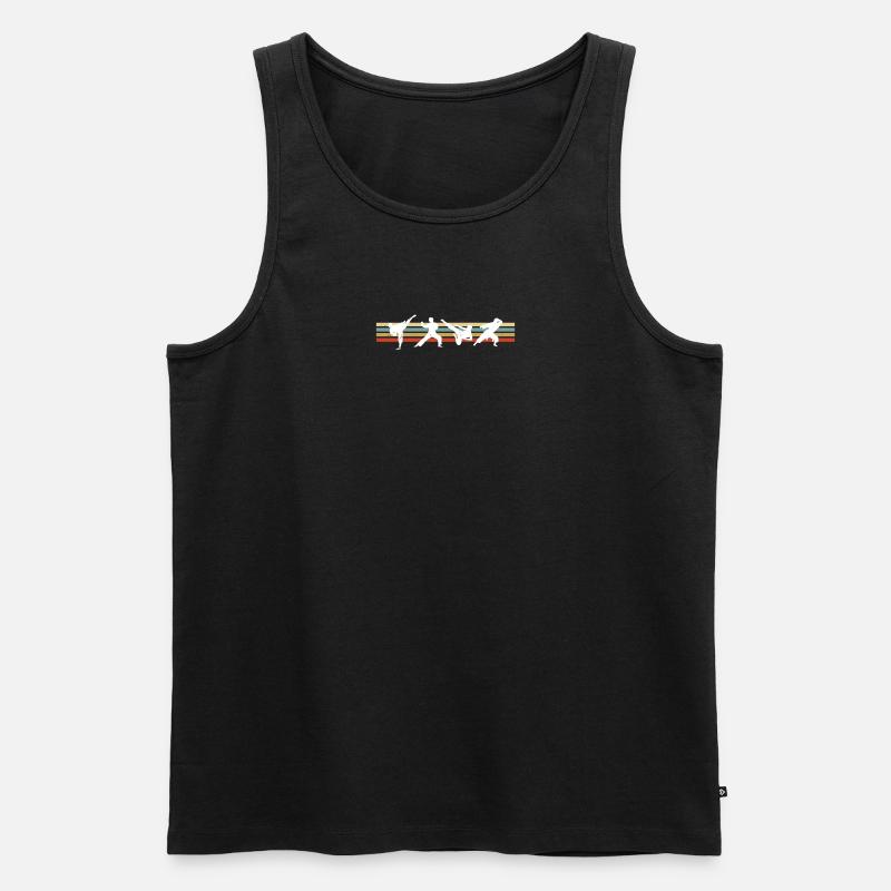 Cool Karate | Karate - Männer Premium Bio Tank Top - Schwarz