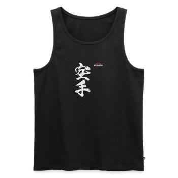 Kanji shotokan | Karate - Men's Premium Organic Tank Top - black - Front - Michal (187cm)