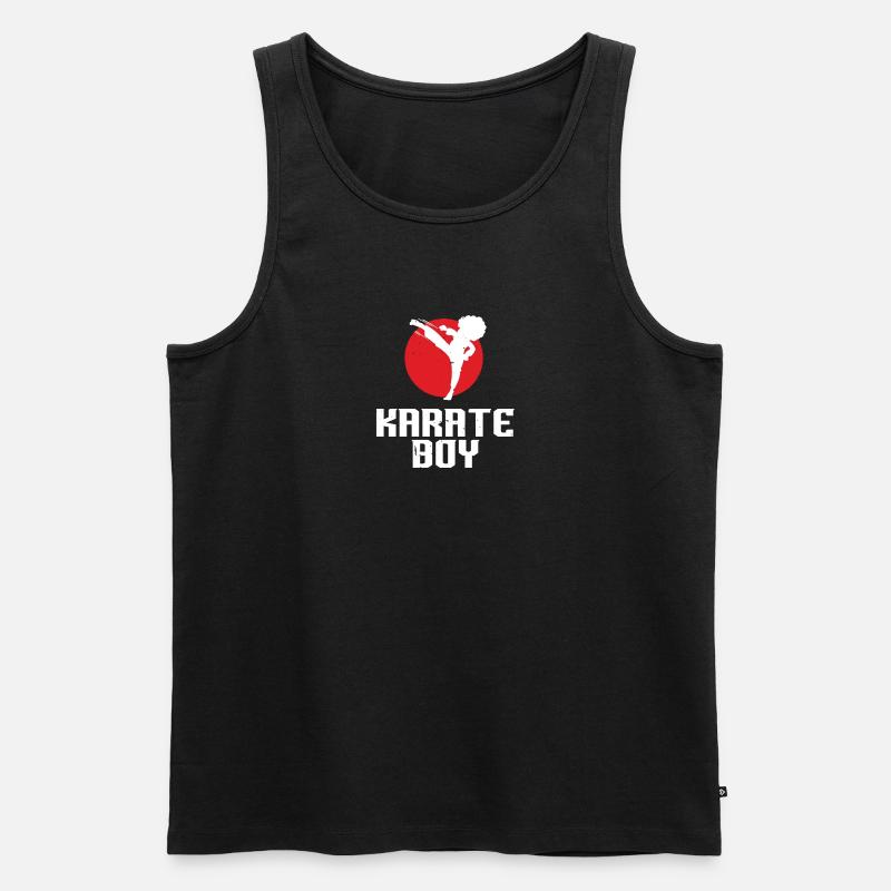 GARÇON DE KARATÉ | Karaté - Débardeur bio Premium Homme - noir