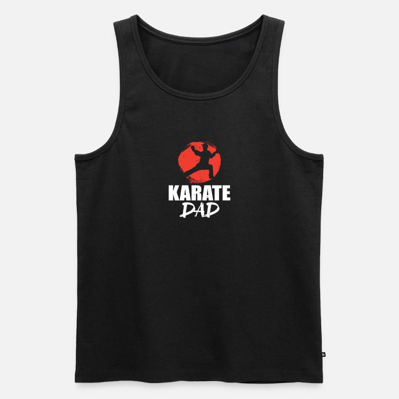 Karate Dad | Karate - Männer Premium Bio Tank Top - Schwarz