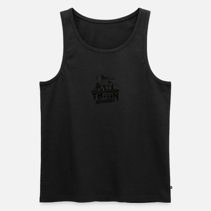 Train Spotter - Train - Männer Premium Bio Tank Top - undefined