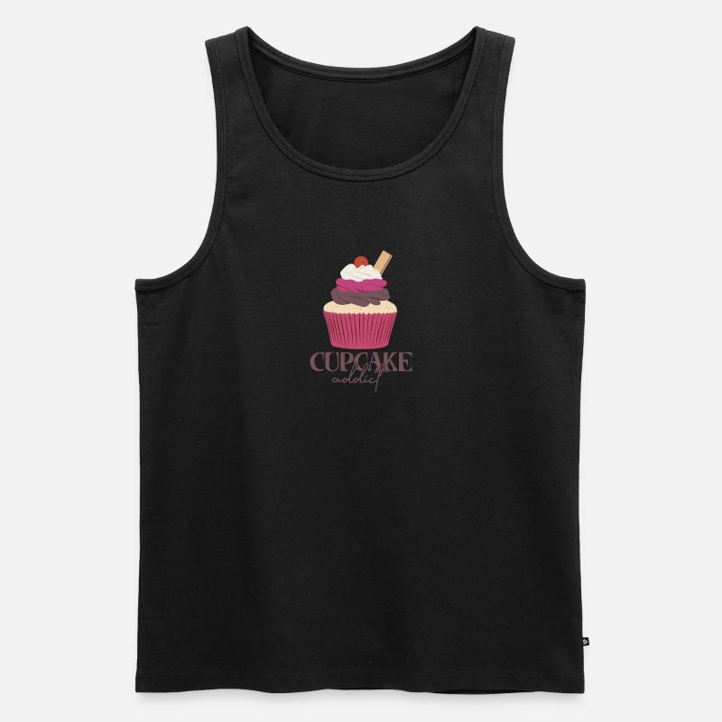 Cupcake süchtig - Cupcake - Männer Premium Bio Tank Top - undefined