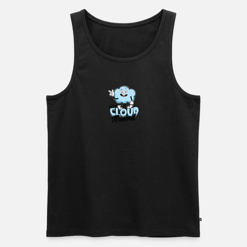 Let's cloud around - Cloud - Männer Premium Bio Tank Top - undefined