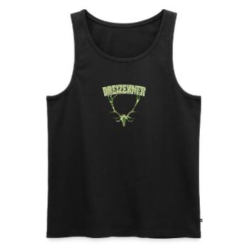 Jagd, Jäger und Jungjäger - Männer Premium Bio Tank Top - Schwarz - Vorne - Michal (187cm)