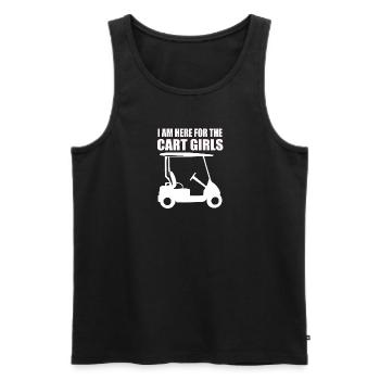 Golf Club Geschenk für Golfer - Männer Premium Bio Tank Top - Schwarz - Vorne - Michal (187cm)