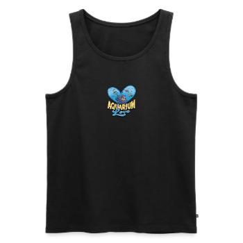 Amour d’aquarium - Aquarium - Débardeur bio Premium Homme - noir - Devant - Michal (187cm)
